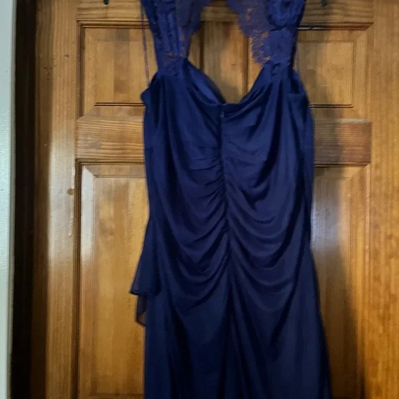 Dressbarn Navy Backless Lace Dress - Picture 2 of 4